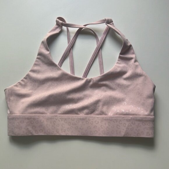 ZYIA Other - Zyia Active Pink Leopard Unicorn Light n Tight Strappy Bra